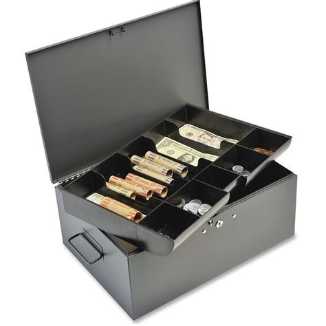 MMF STEELMASTER Cash Box, 10 Compartments, 